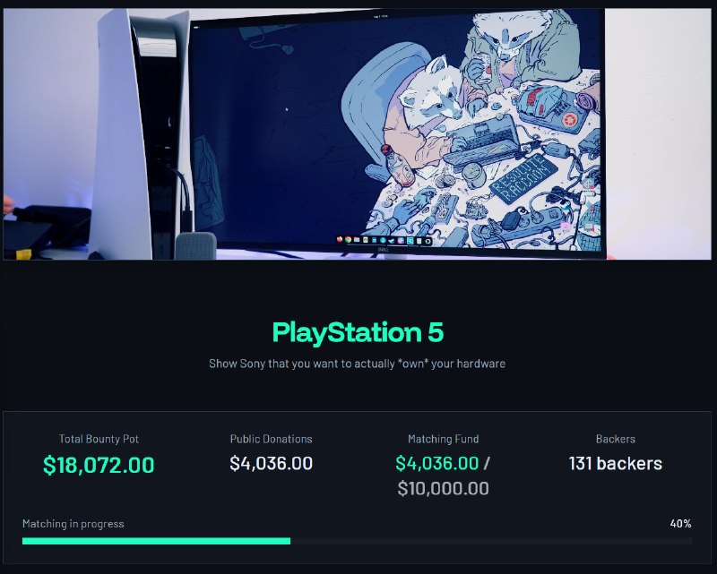 За взлом PS5 предлагают 18 тысяч долларов
