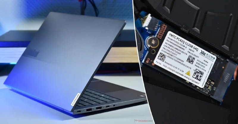 Китайские SSD YMTC добрались до ноутбуков Lenovo