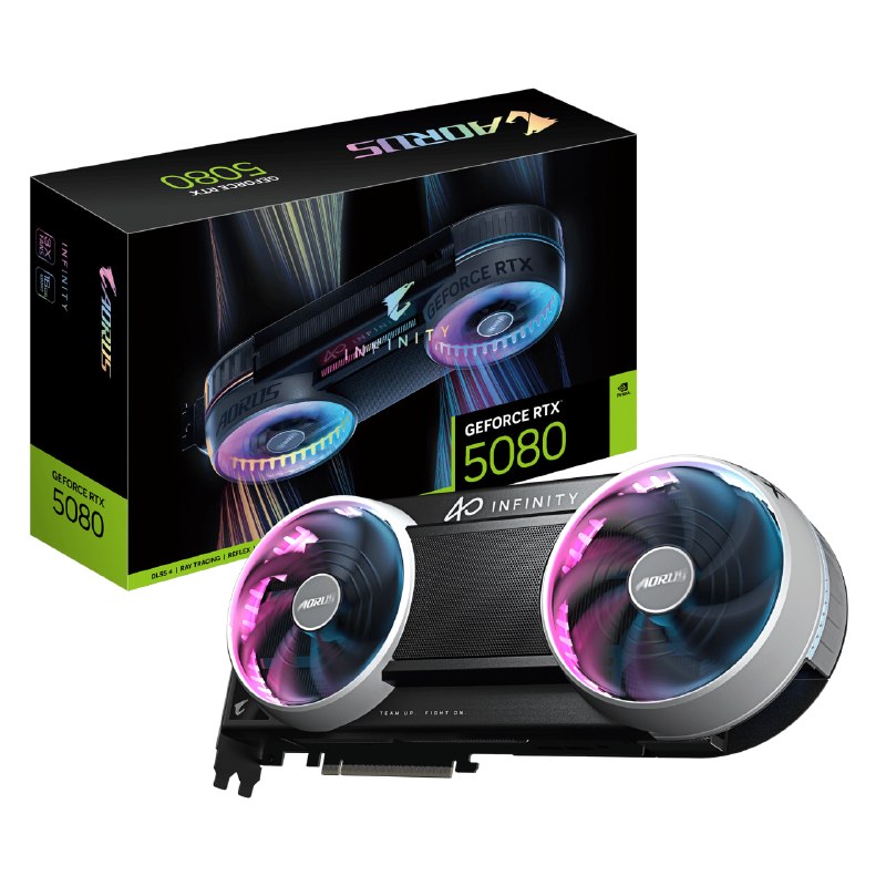 Gigabyte показала странную RTX 5080 с двумя вентиляторами