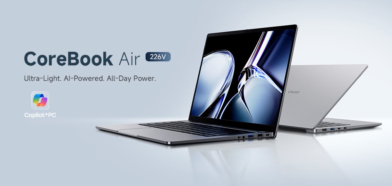 CHUWI представила CoreBook Air: 14-дюймовый Copilot+ ноутбук с 2.8K 120 Гц и Intel Lunar Lake