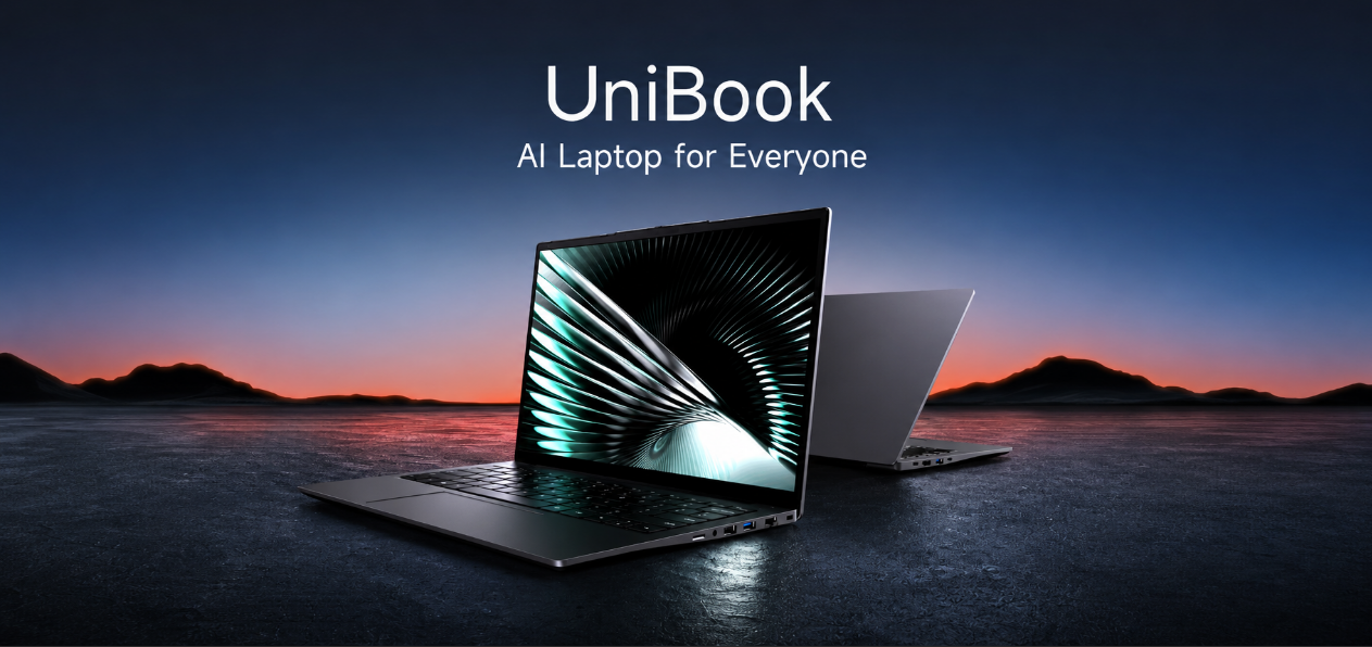 CHUWI представила UniBook — недорогой AI-ноутбук на Intel Wildcat Lake
