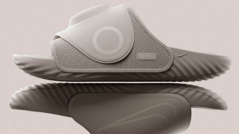 Nike показала шлёпки с подогревом и вибрацией